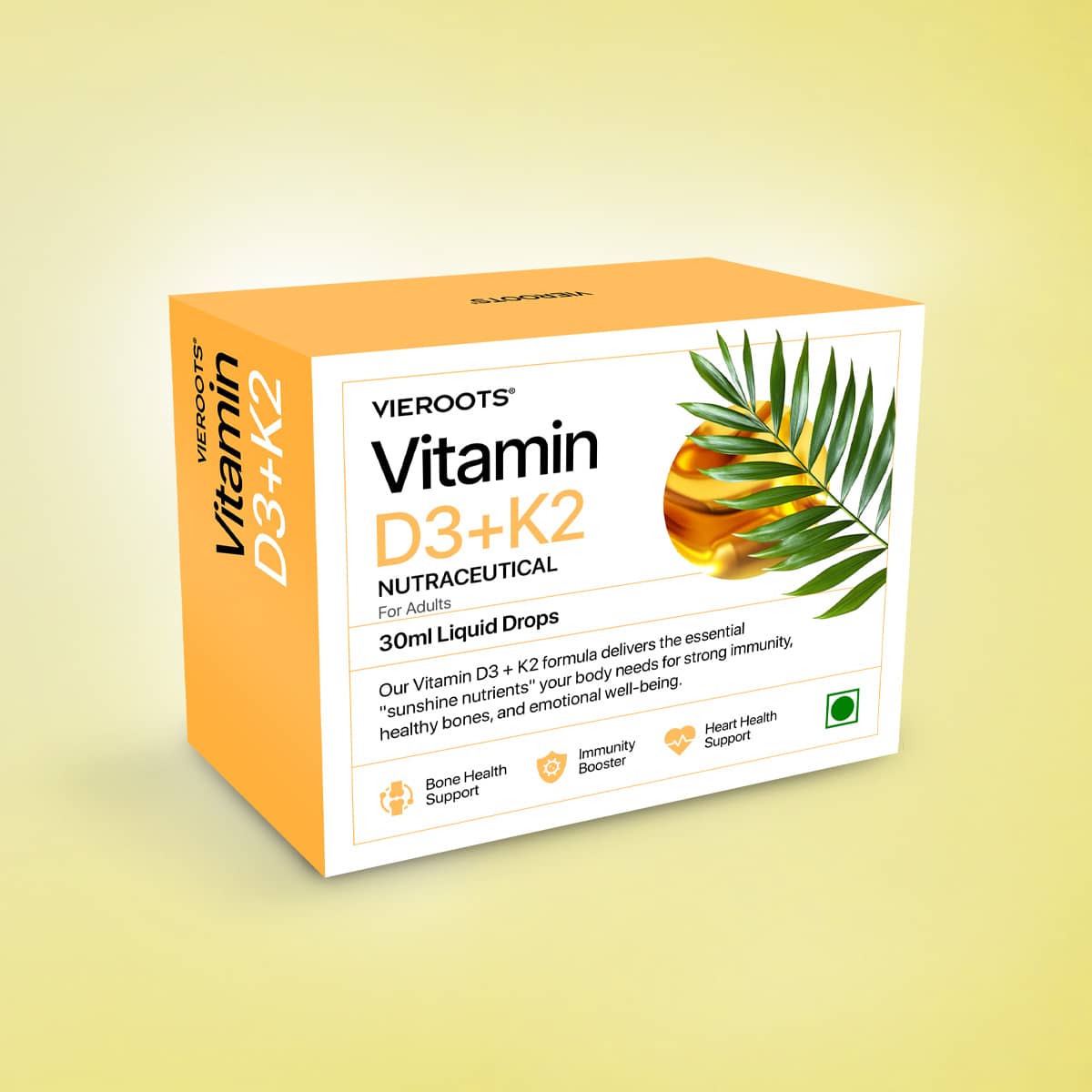 Vieroots Vitamin D3 + K2 Liquid Drops - Image 7